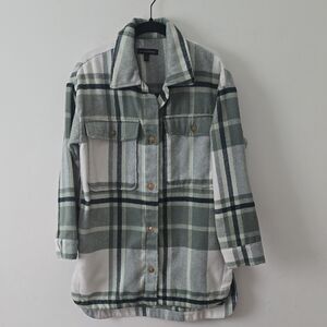 Banana Republic Plaid Button-Up Shirt XS